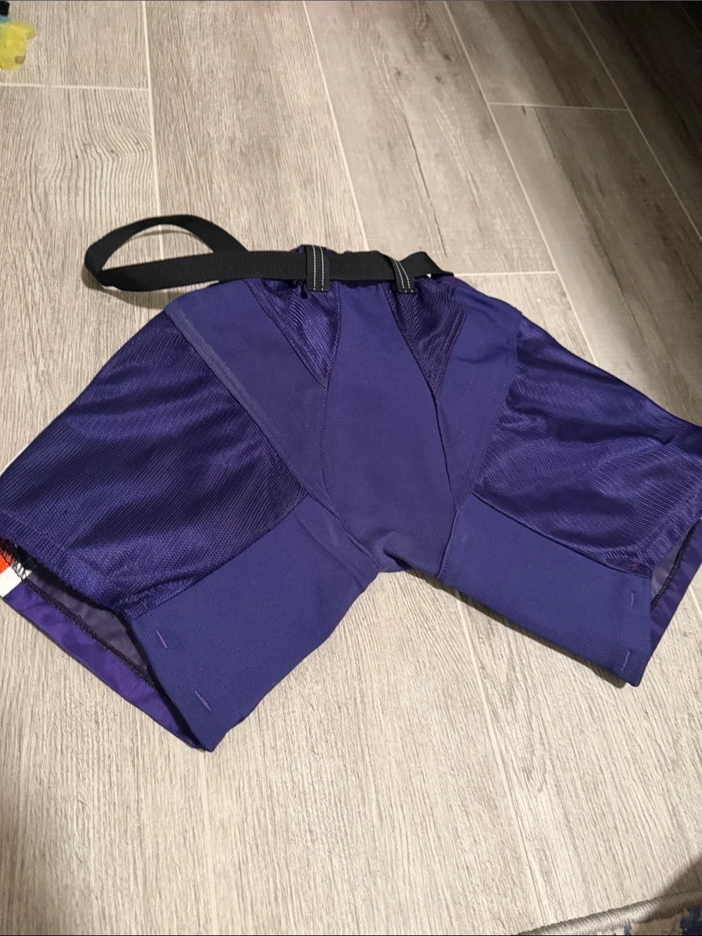 Bauer JR S Purple Hockey Shell with Orange Accents